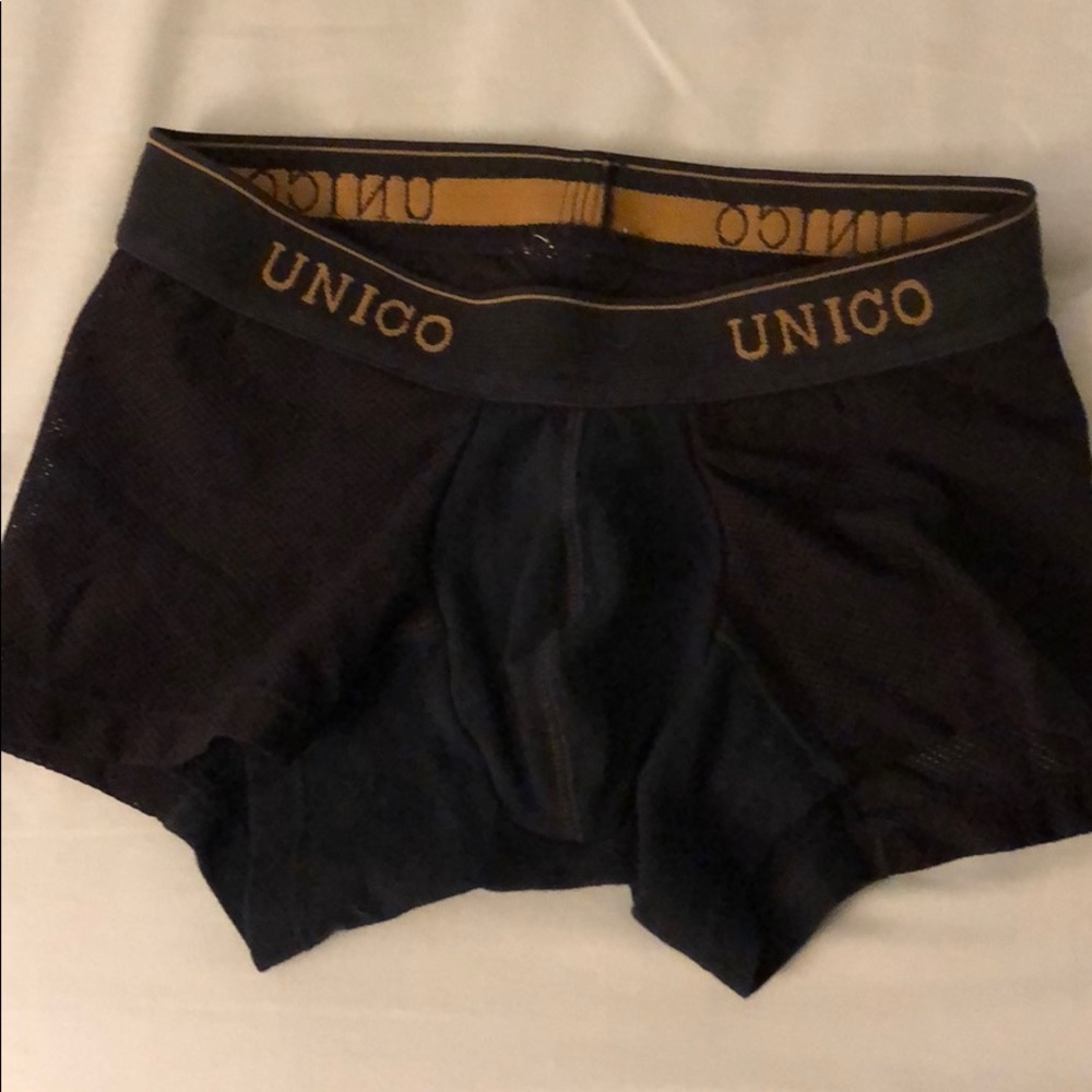 Unico black mesh boxer briefs